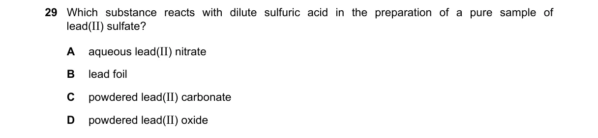 Question 29 from 5070/11/O/N/22