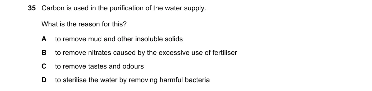 Question 35 from 5070/11/O/N/22