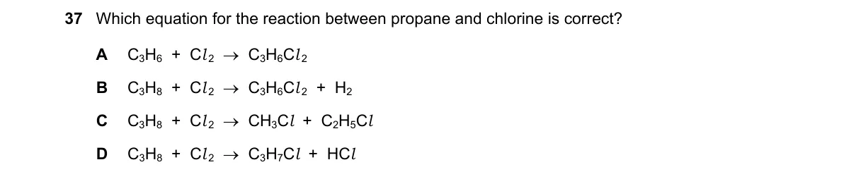 Question 37 from 5070/11/O/N/22