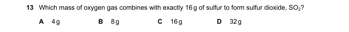 Question 13 from 5070/12/O/N/22