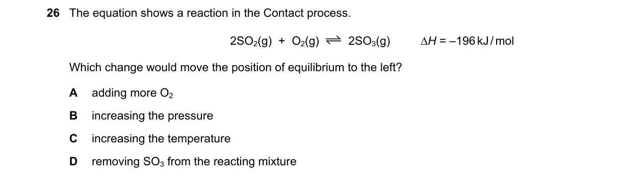 Question 26 from 5070/12/O/N/22