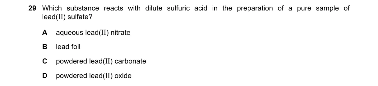 Question 29 from 5070/12/O/N/22