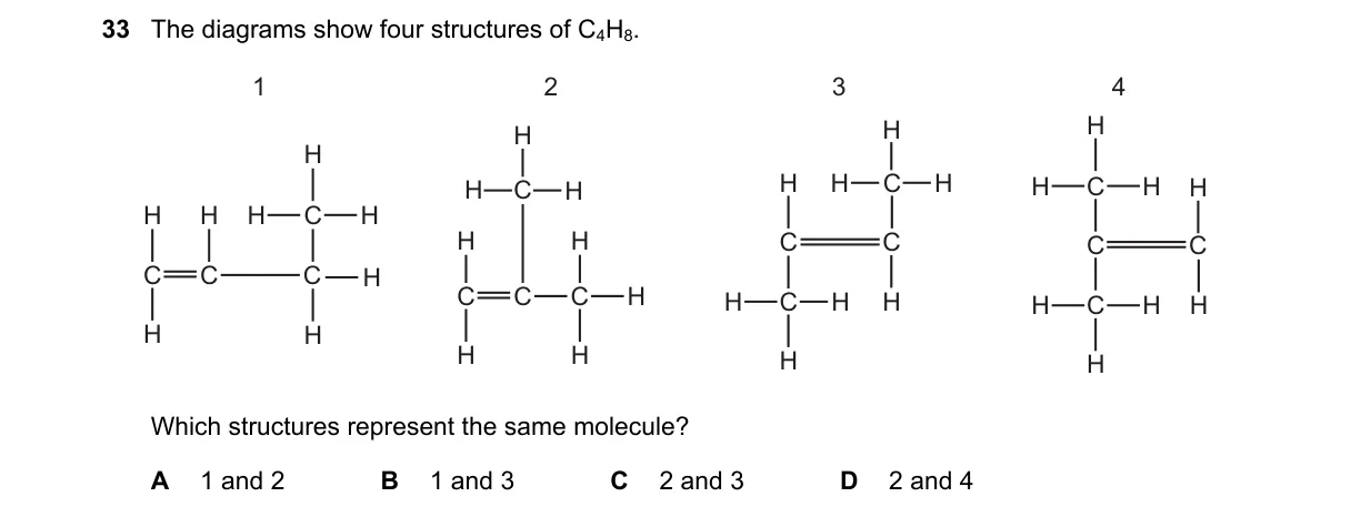 Question 33 from 5070/11/O/N/23