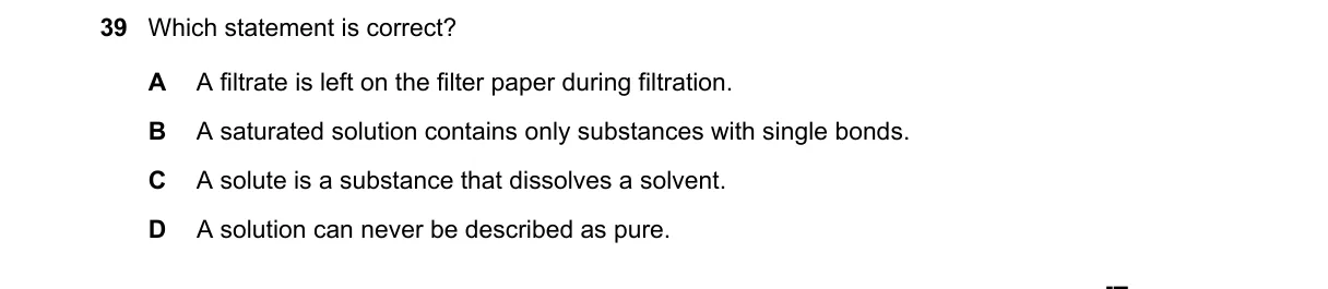 Question 39 from 5070/11/O/N/23
