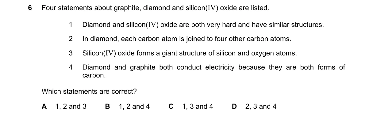 Question 6 from 5070/11/O/N/23