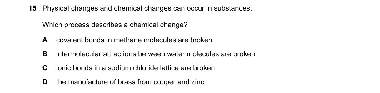 Question 15 from 5070/12/O/N/23