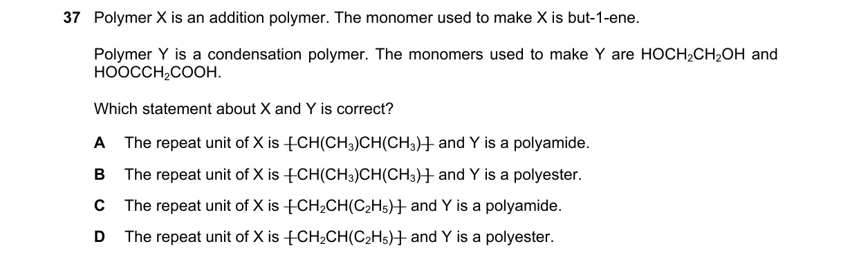 Question 37 from 5070/12/O/N/23