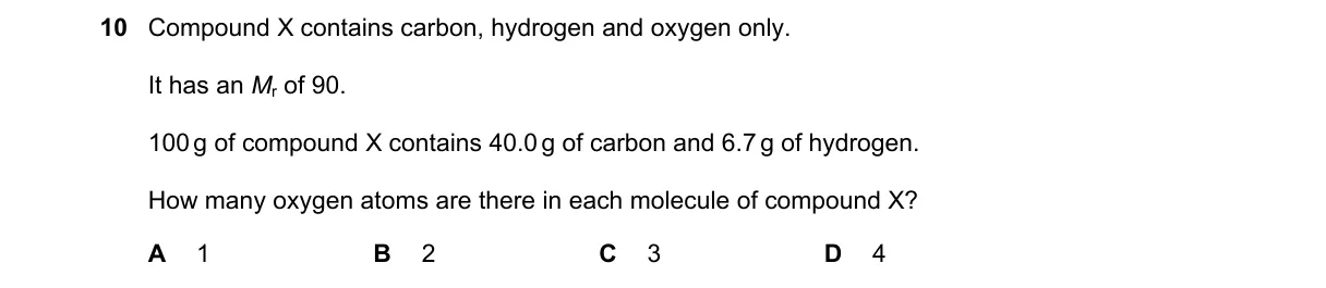 Question 10 from 5070/11/O/N/24