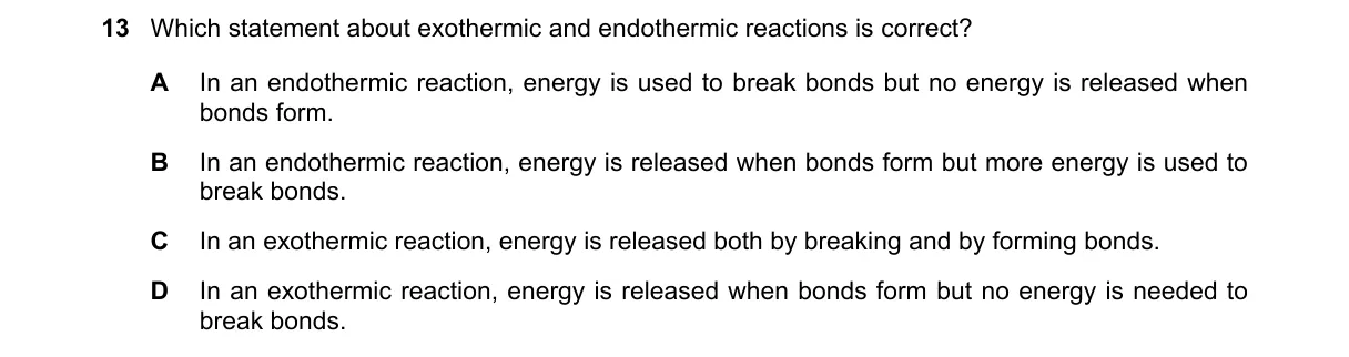 Question 13 from 5070/11/O/N/24