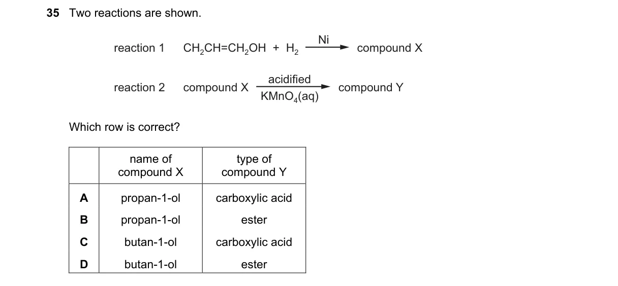 Question 35 from 5070/11/O/N/24