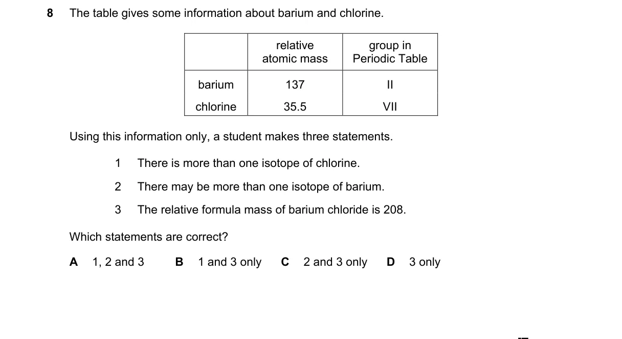Question 8 from 5070/11/O/N/24