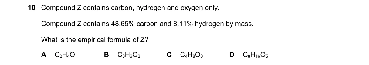 Question 10 from 5070/12/O/N/24