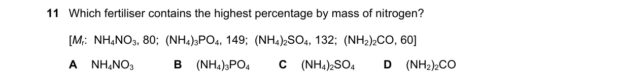 Question 11 from 5070/12/O/N/24