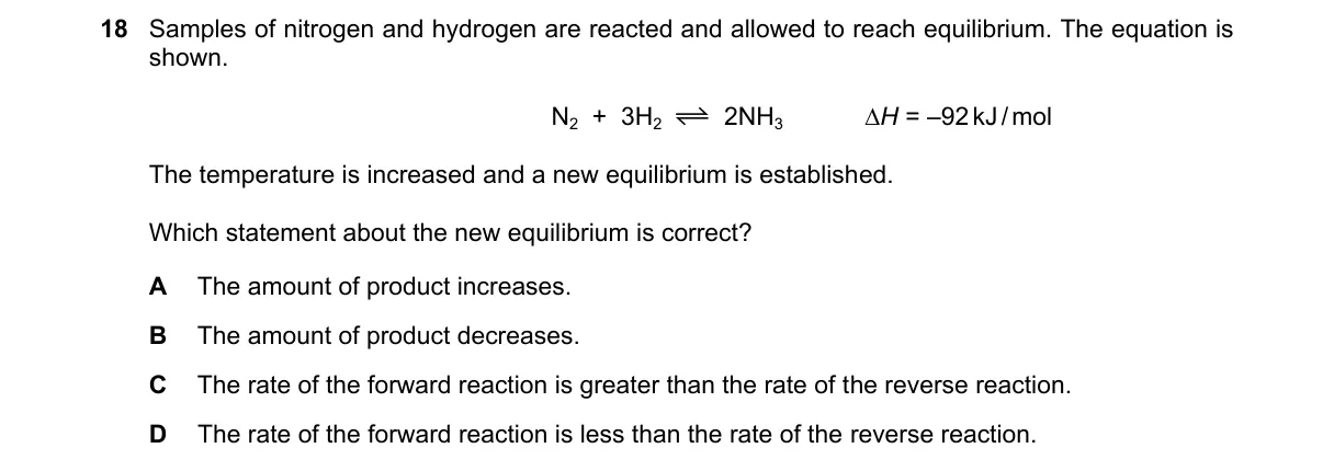 Question 18 from 5070/12/O/N/24