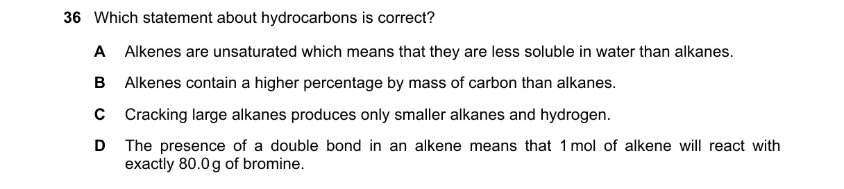Question 36 from 5070/12/O/N/24