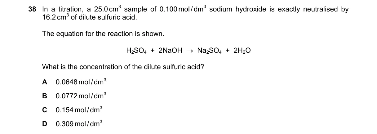 Question 38 from 5070/12/O/N/24