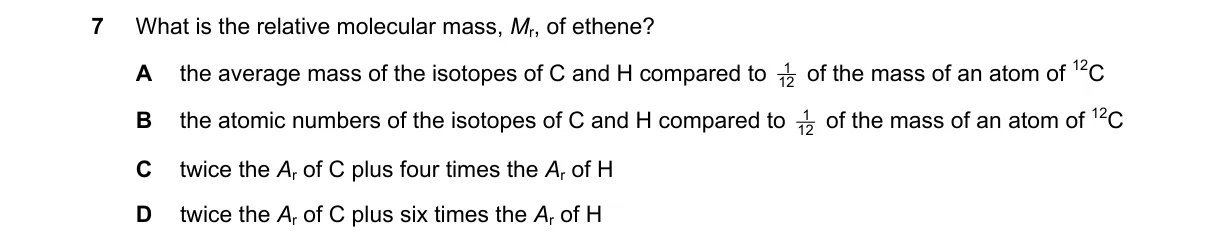 Question 7 from 5070/12/O/N/24