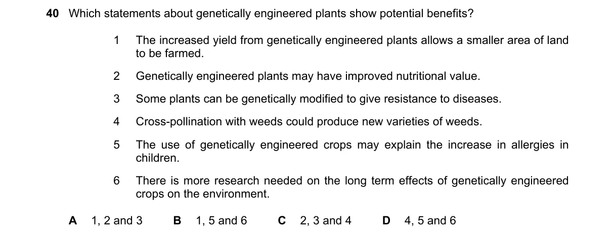 Question 40 from 5090/11/M/J/18