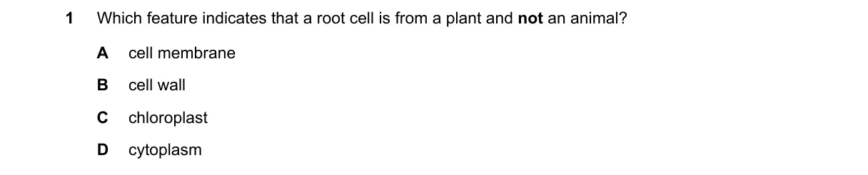 Question 1 from 5090/12/M/J/18