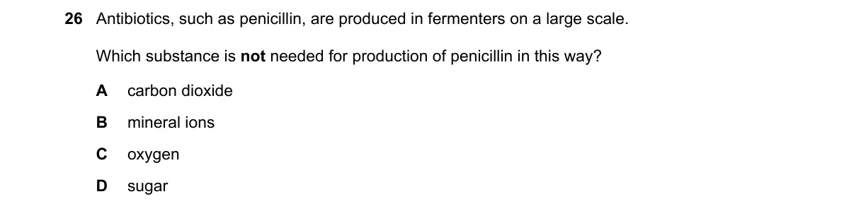 Question 26 from 5090/12/M/J/18