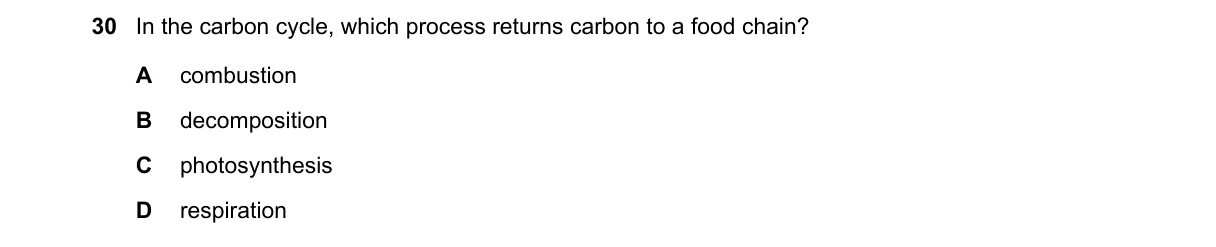Question 30 from 5090/12/M/J/18