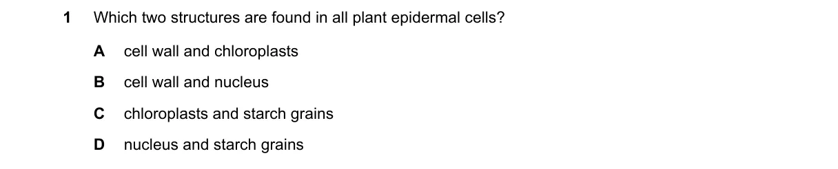 Question 1 from 5090/12/M/J/19