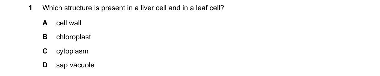 Question 1 from 5090/11/M/J/20