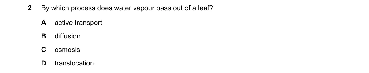 Question 2 from 5090/11/M/J/20
