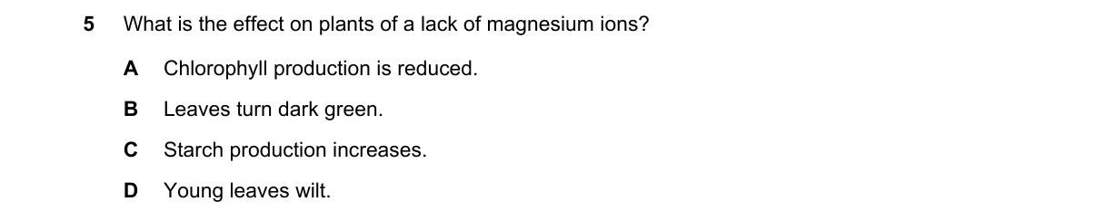 Question 5 from 5090/12/M/J/20