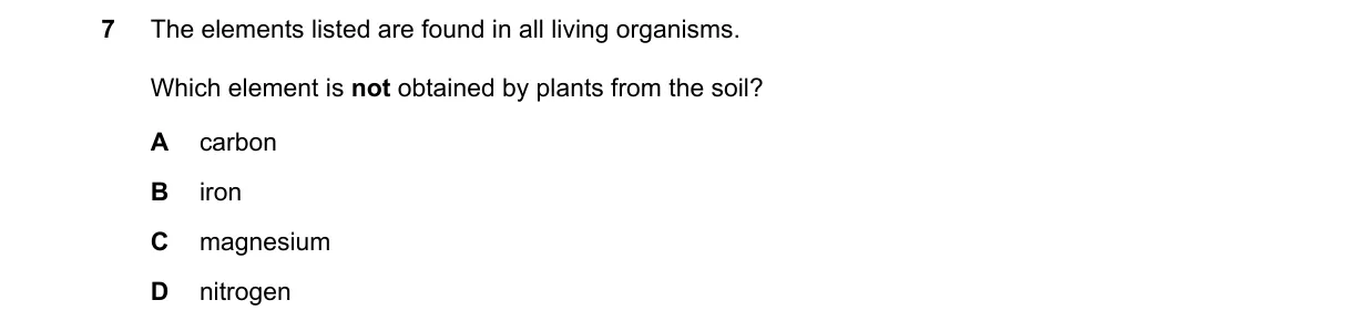 Question 7 from 5090/11/O/N/19