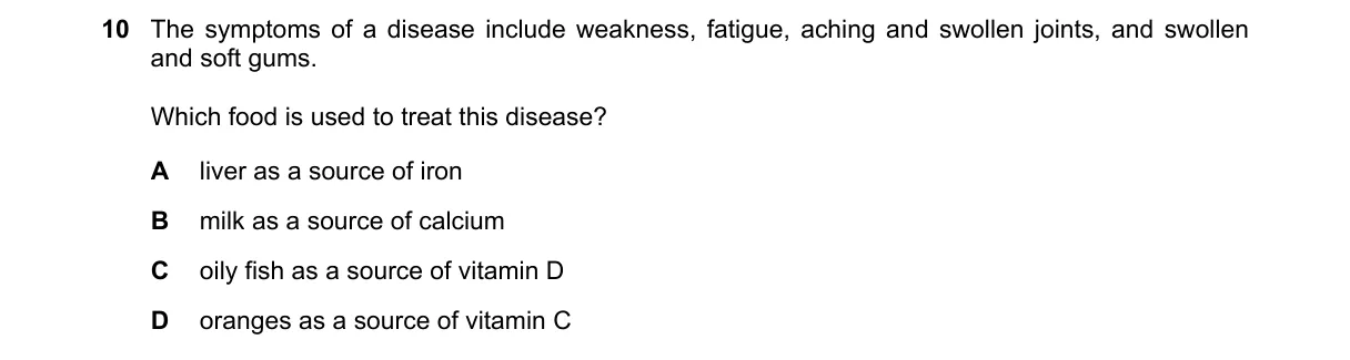 Question 10 from 5090/12/O/N/20