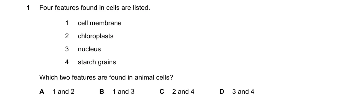Question 1 from 5090/12/O/N/21