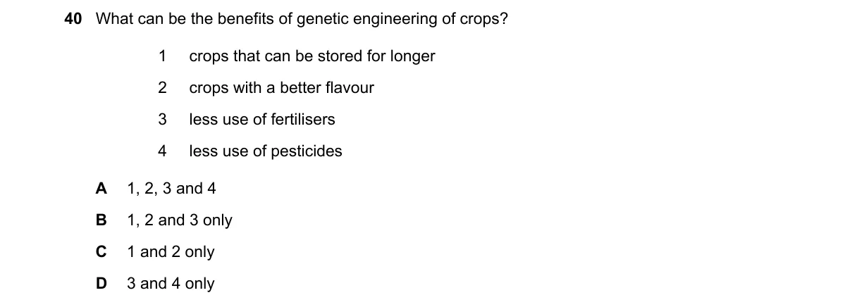 Question 40 from 5090/11/O/N/22