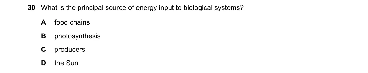 Question 30 from 5090/12/O/N/22