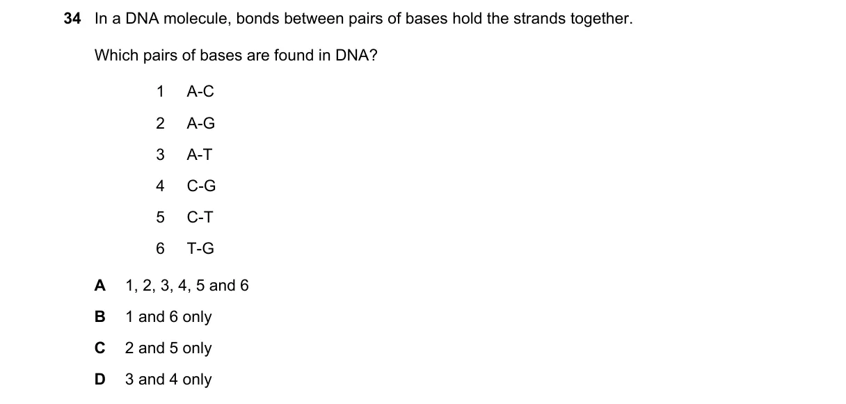 Question 34 from 5090/11/O/N/23