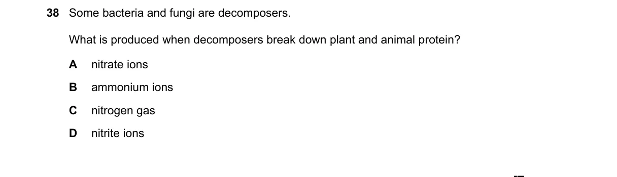 Question 38 from 5090/11/O/N/23