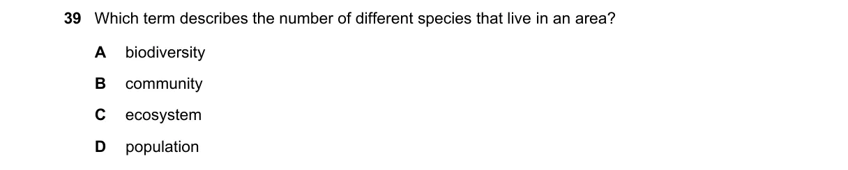 Question 39 from 5090/12/O/N/23