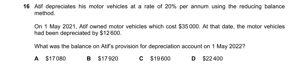Question 16 from 7707/11/M/J/22