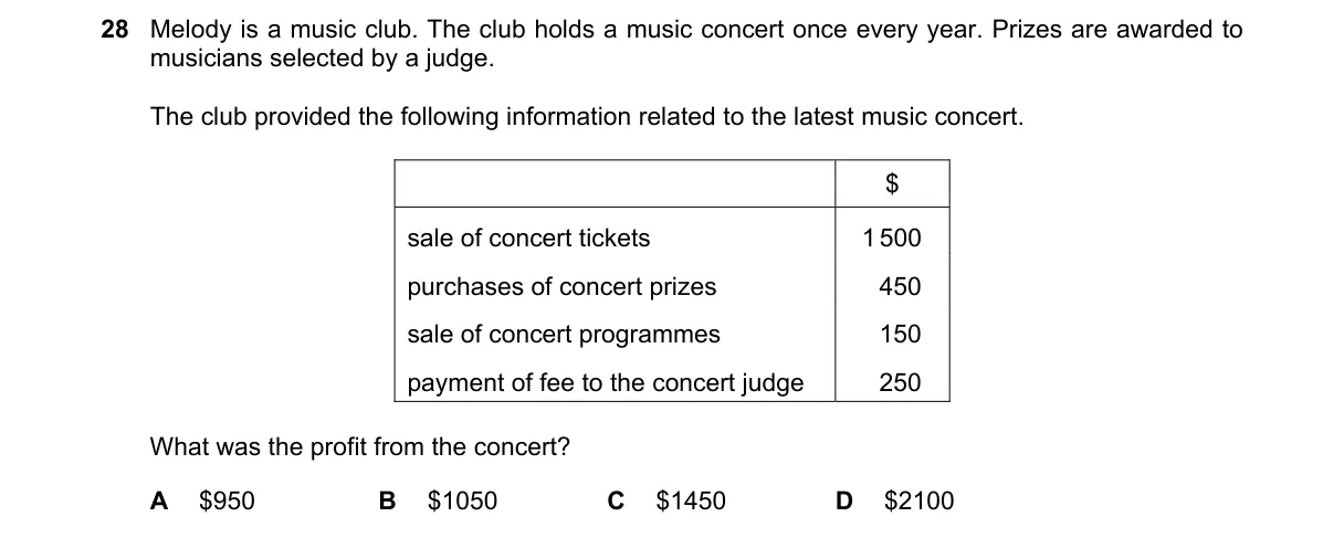 Question 28 from 7707/12/M/J/23