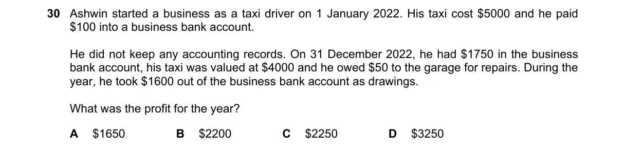 Question 30 from 7707/12/M/J/23