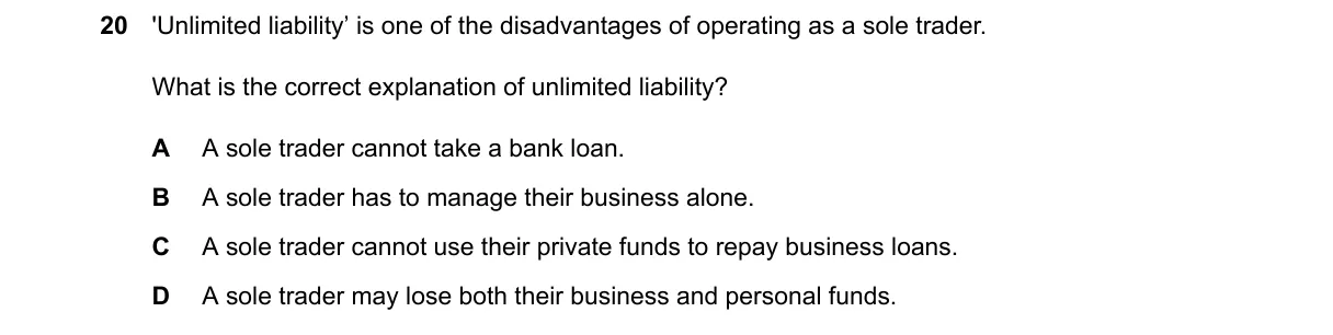 Question 20 from 7707/12/M/J/24