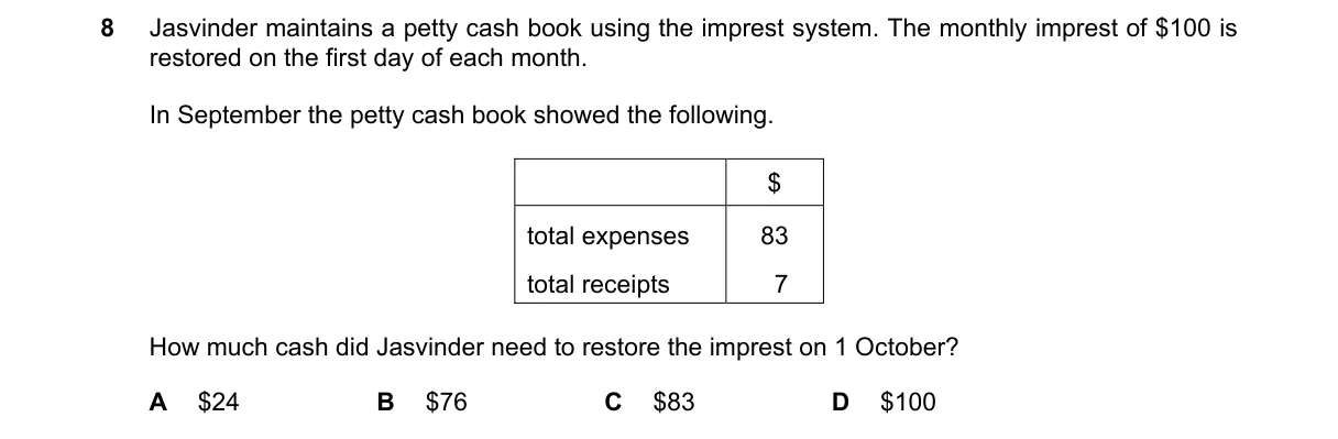 Question 8 from 7707/12/O/N/22