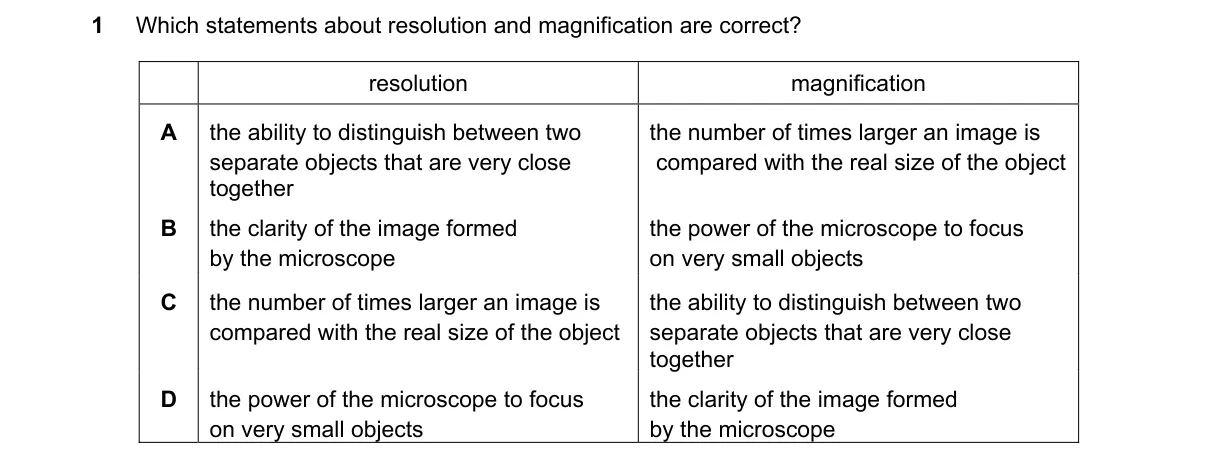 Question 1 from 9700/11/M/J/18