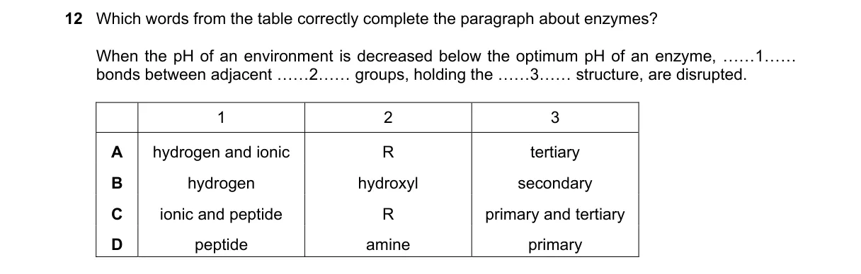 Question 12 from 9700/11/M/J/18