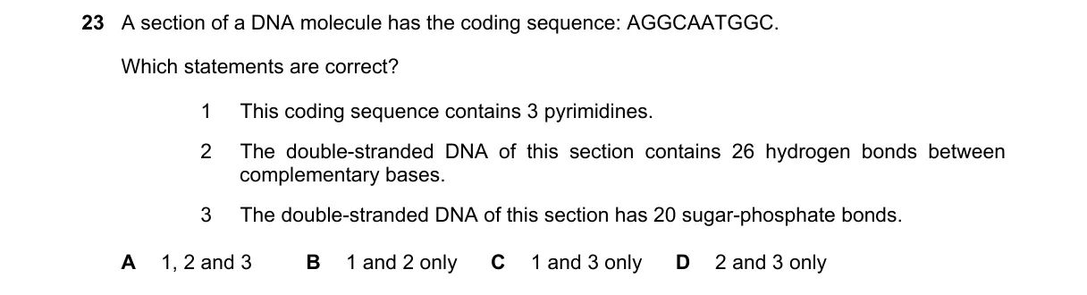 Question 23 from 9700/12/M/J/18