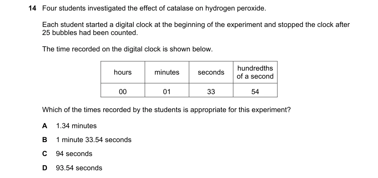 Question 14 from 9700/13/M/J/18