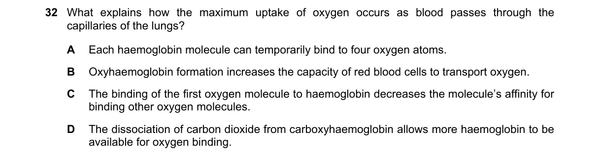 Question 32 from 9700/13/M/J/18