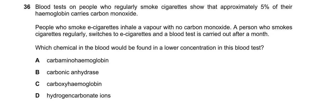 Question 36 from 9700/13/M/J/18
