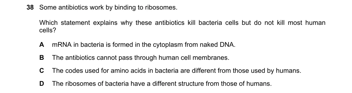 Question 38 from 9700/13/M/J/18