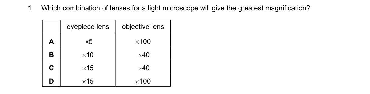 Question 1 from 9700/13/M/J/19